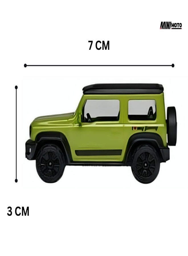 MINIMOTO MINI Jimny Die Cast Alloy Metal Model Car 1:64 Scale Size Toy Race Car Toy Vehicles Motor Vehicles Birthday/Return Gift for Kids Child 3+ Years Small Thar G-Wagan Jeep (Black) - Image 2
