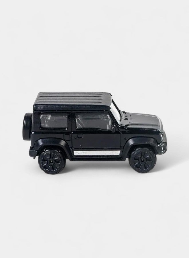 MINIMOTO MINI Jimny Die Cast Alloy Metal Model Car 1:64 Scale Size Toy Race Car Toy Vehicles Motor Vehicles Birthday/Return Gift for Kids Child 3+ Years Small Thar G-Wagan Jeep (Black) - Image 3