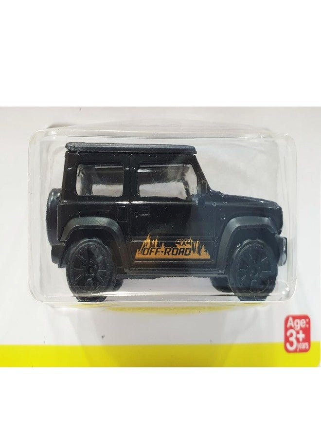 MINIMOTO MINI Jimny Die Cast Alloy Metal Model Car 1:64 Scale Size Toy Race Car Toy Vehicles Motor Vehicles Birthday/Return Gift for Kids Child 3+ Years Small Thar G-Wagan Jeep (Black) - Image 4