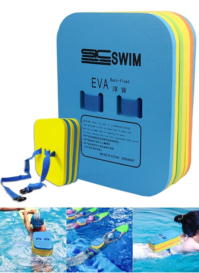 General Swimming Float Kickboard Foam Flotation Boards Swim Back Float Swimming Float Board Swim Training Aids for Kids Toddler Children Sport Pool (Blue Back Float)  - Image 1