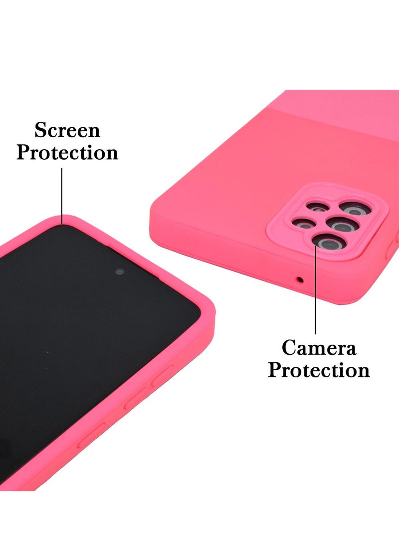 Houmt Samsung A72 Case Cover Soft Silicone Slim Protective Shockproof with Anti-Scratch Microfiber Cloth Lining Back Cover 360 Degree Protection  - Image 2