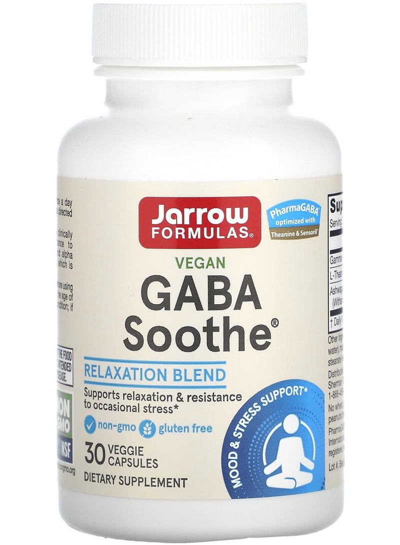 jarrow formulas GABA Soothe, 30 Veggie Capsules