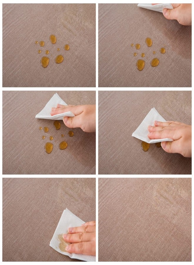 Pioggia مفرش طاولة مربع من الفينيل الشفاف شديد التحمل من بيوجيا، بحواف مخيطة، مقاوم للماء والزيوت والبقع، غطاء طاولة بلاستيكي واقٍ - Image 5