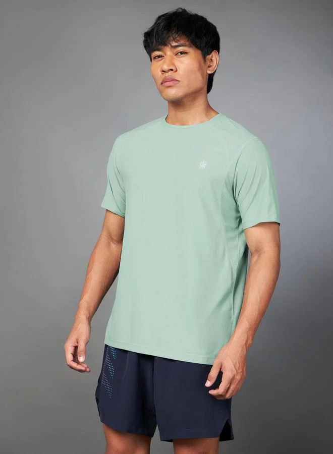 Cult Men Green Training T-Shirt