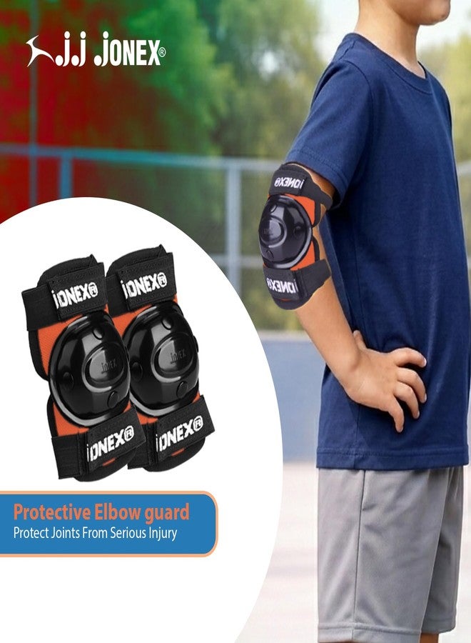Jonex JJ JONEX Adjustable Roller Skates for Adults and Youth - Outdoor & Indoor Illuminating Skates (MYC) (Super Tenacity Orange Combo Age 6-11 Year PVC Helmet Size Medium) - Image 2
