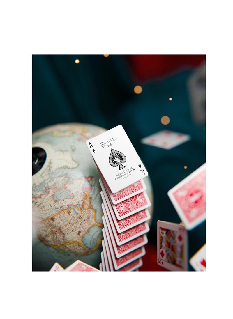Bicycle - Bicycle Rider Back Playing Cards, Standard Index, Cards, Premium Playing Cards, Red & Blue, 2 Count (Pack of 1) - Image 1