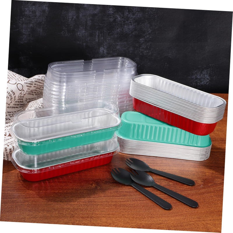 Rectangular Aluminum Foil Baking Cups Safe for Microwave Oven No Pans Needed - Image 4