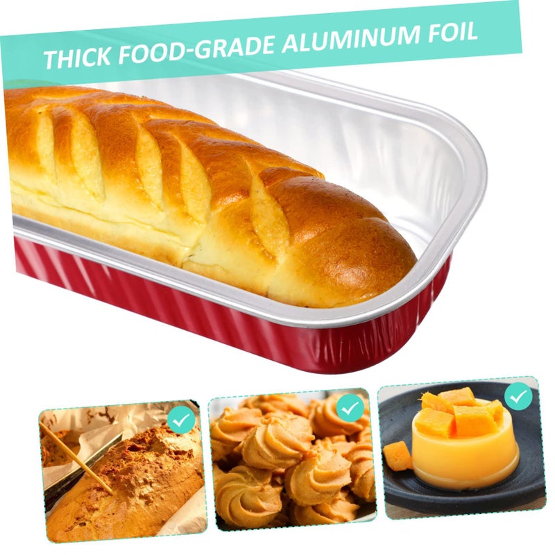 Rectangular Aluminum Foil Baking Cups Safe for Microwave Oven No Pans Needed - Image 5