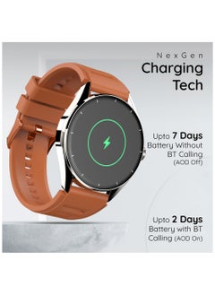 Pebble Cosmos Valor 1.43" ( 3.63 cm)Amoled Display, Bright HD Display 700 Nits, Always On Display, BT Calling, One time BT Connect, Health Suite, AI Voice Assitance, Multiple Sports Mode, Alarm & Notification, Step Pedometer, Sleep Monitor, Roting Crown