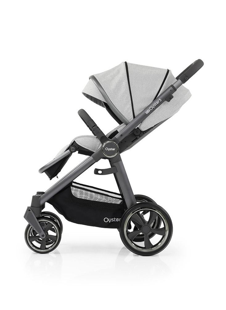 oyster - Babystyle Oyster 3 Premium Compact fold Stroller from Birth to 22 Kg -Tonic City Grey - Image 1