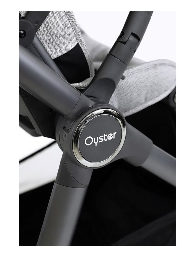oyster - Babystyle Oyster 3 Premium Compact fold Stroller from Birth to 22 Kg -Tonic City Grey - Image 1