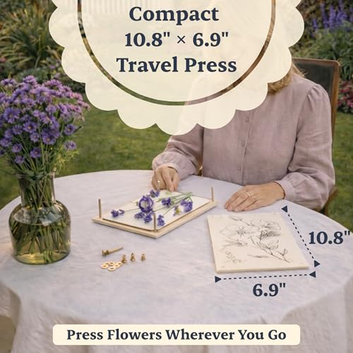 Berstuk Wooden Flower Press for Adults and Teens Includes Expert Video Tutorials Large Flower Press Kit 108 x 69 GiftReady Packaging Ideal for Arts and Crafts Lovers - Image 5