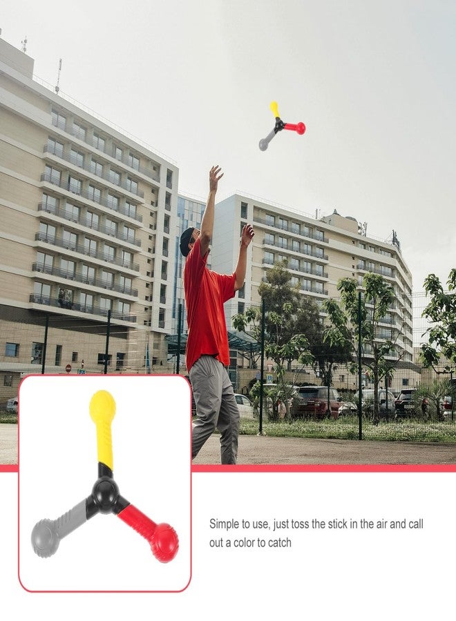 Sosoport Hand-Eye Coordination Training Sticks 3-Piece Set Multicolor Reaction Speed Tool for Sports Agility Focus and Reflex Improvement 8.66In Ergonomic Catching Design - Image 4