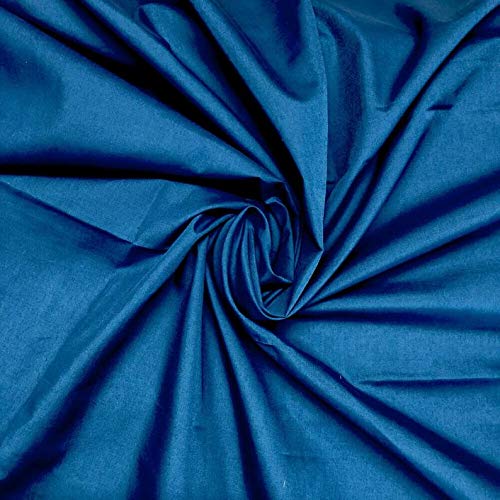 Bini Fabrics Pure Cotton Poplin 3336 Width Pure Cotton Poplin Fabric Midnight Blue Can Be Used for Dresses Crafting Ect 3 Meter - Image 2