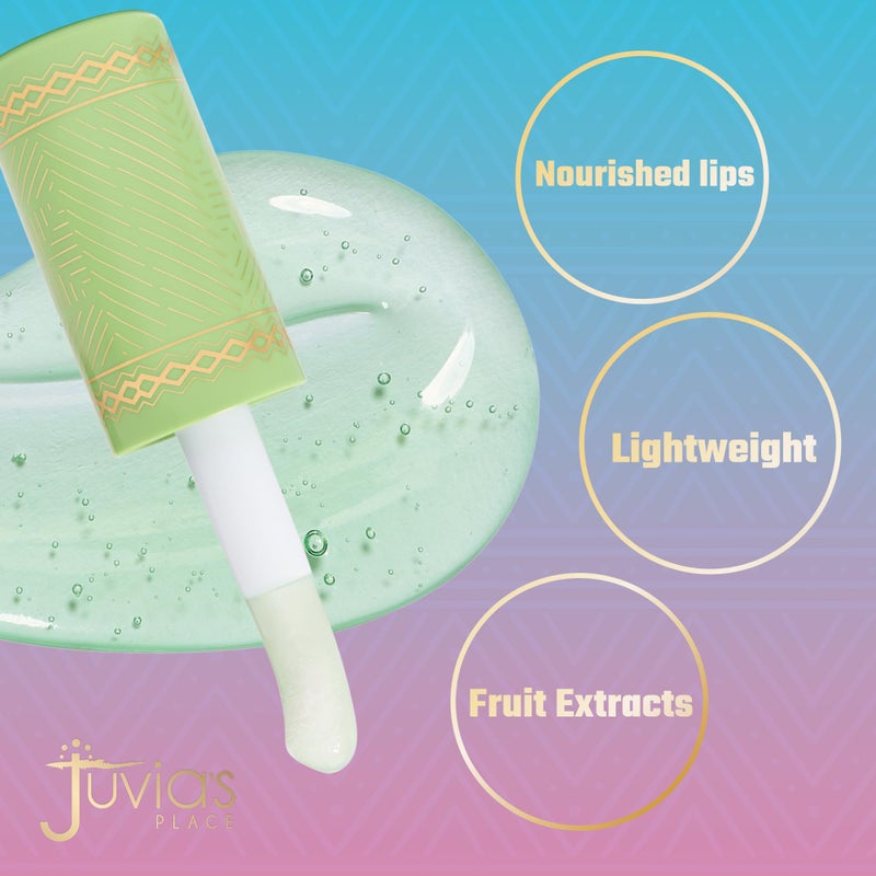 Juvia's Place Magic Lip Oil - Honeydew - Smooth, Hydrating with Vitamin E for Soft, Glossy, Juicy Lips - Infused with Fruit Extracts - Tinted, Shimmering, Lightweight & Non-sticky Lip Oil for Summer - Image 2