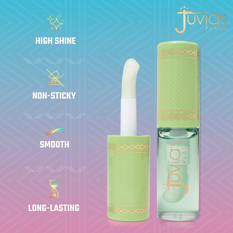 Juvia's Place Magic Lip Oil - Honeydew - Smooth, Hydrating with Vitamin E for Soft, Glossy, Juicy Lips - Infused with Fruit Extracts - Tinted, Shimmering, Lightweight & Non-sticky Lip Oil for Summer - Image 3