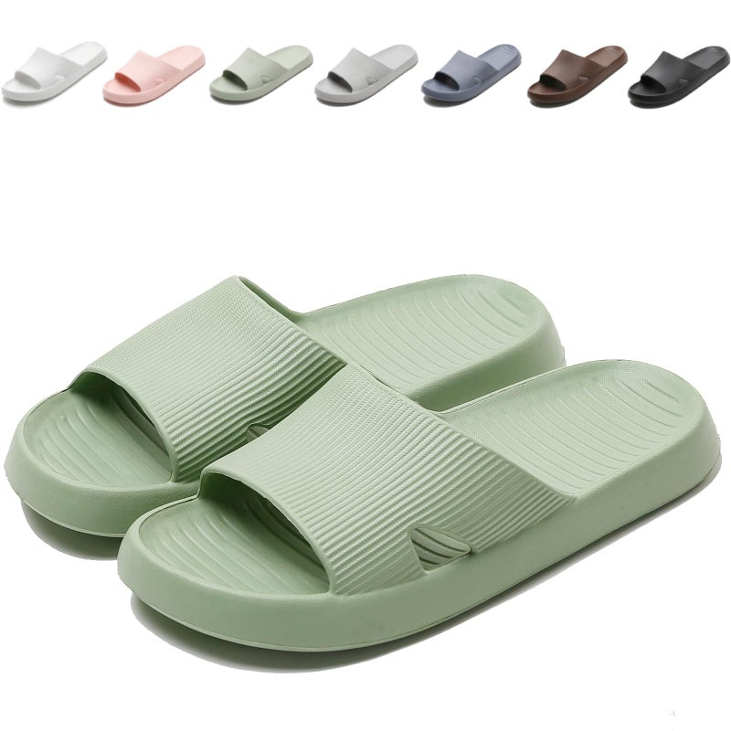 Anmerl Shower Shoes for Men and Women, Soft Lightweight Quick-Drying Non-Slip House Slippers Slides for Bathroom, Pool, Beach, Indoor & Outdoor - Image 1