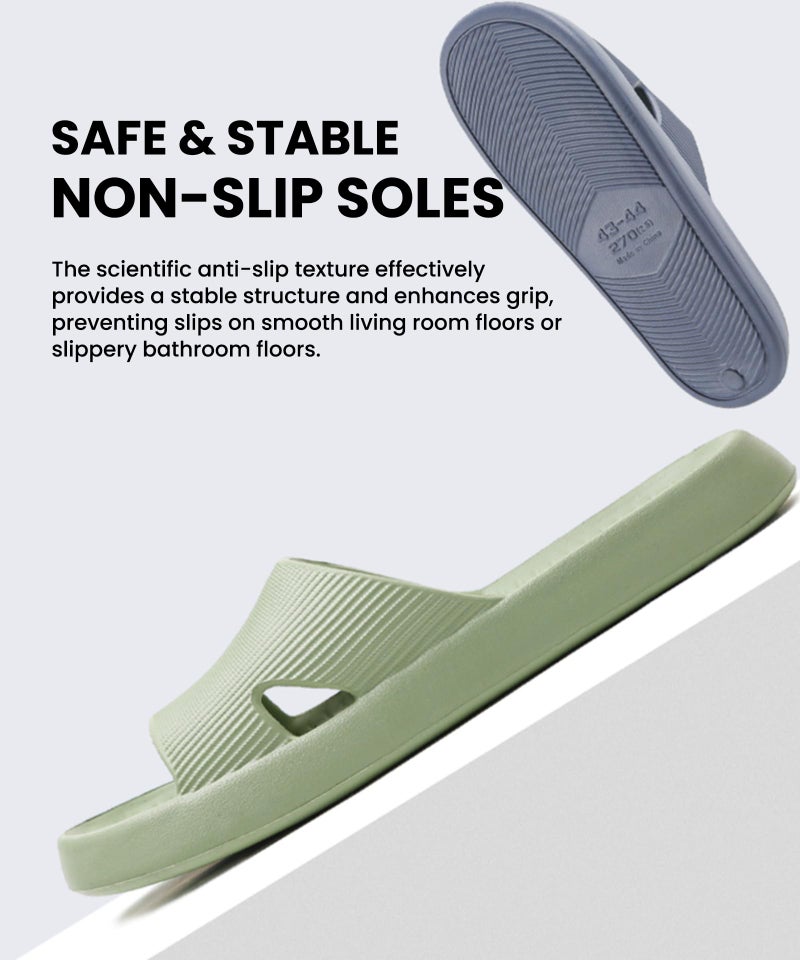 Anmerl Shower Shoes for Men and Women, Soft Lightweight Quick-Drying Non-Slip House Slippers Slides for Bathroom, Pool, Beach, Indoor & Outdoor - Image 3