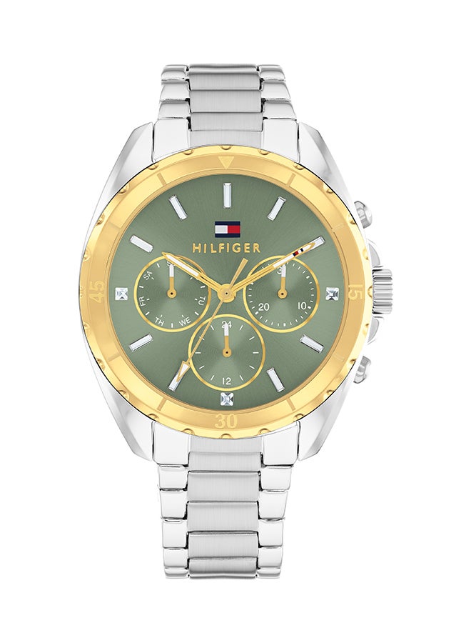 TOMMY HILFIGER ROUND ANALOG WOMEN'S GREEN CASE WATCH - 1782785 - Image 1