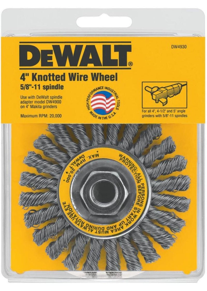DEWALT Wire Wheel, Cable Twist, 4-Inch (DW4930) - Image 1