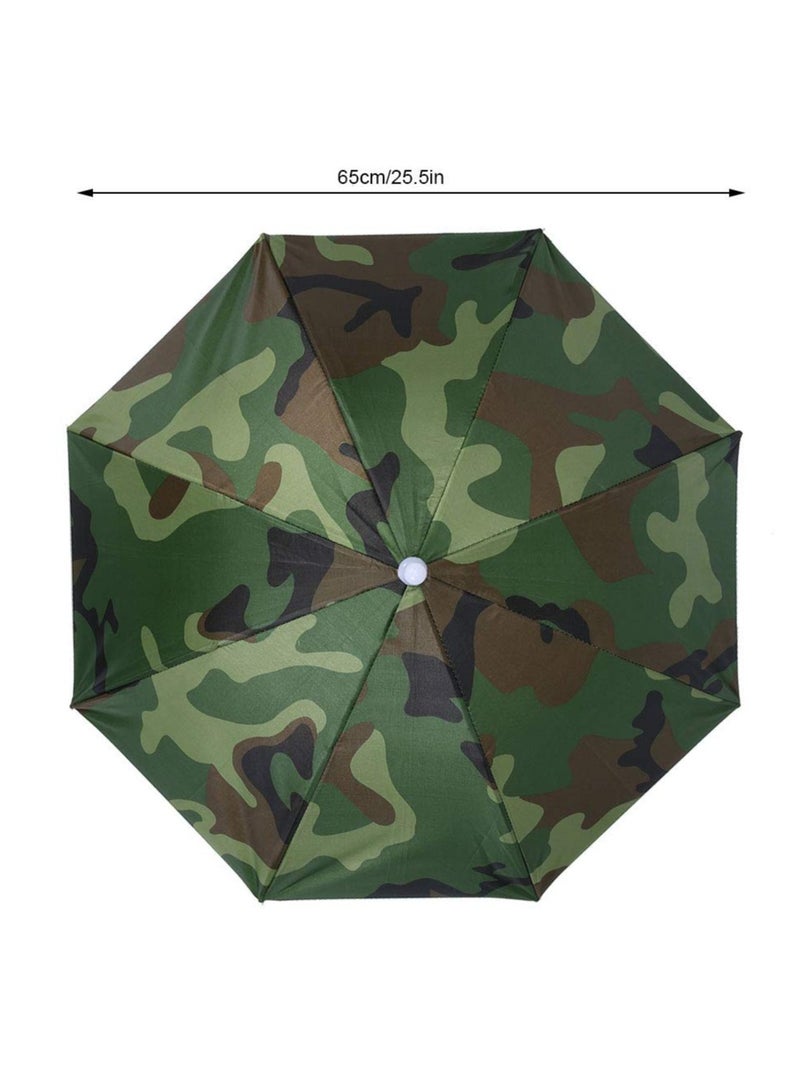 GNAFOTU Umbrella Hat - 65cm Sunscreen Windproof Hands-Free UV Protection Cap, Head-Mounted Folding Top for Fishing, Beach, Golf, Sunshade Outdoor - Image 5