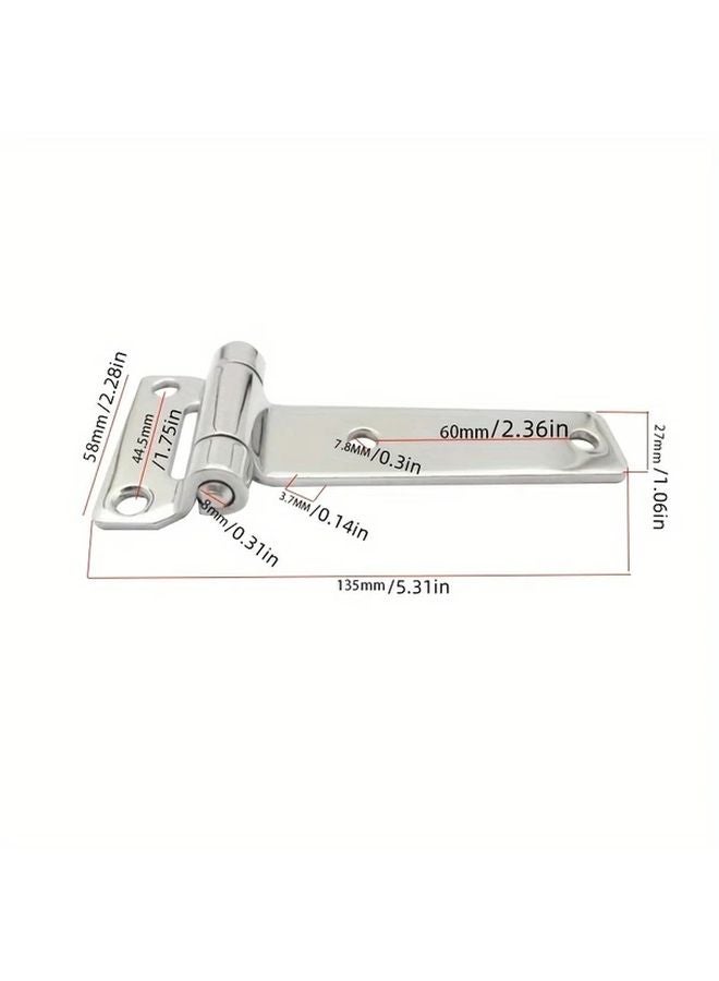 Heavy Duty 316 Stainless Steel Hinge 1pc For Marine Cargo Trailer RV Yacht - Image 5