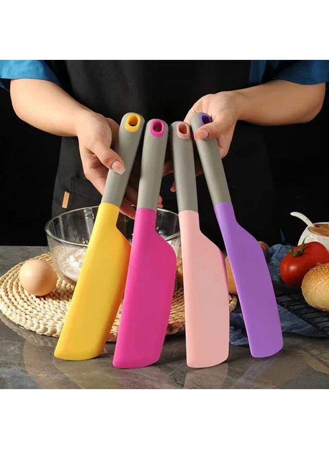 ملعقة سيليكون وردية متعددة الاستخدامات لخبز الكيك، خلط الكريمة، فرد الصلصات، وتتبيل السلطة والمربى - Image 2