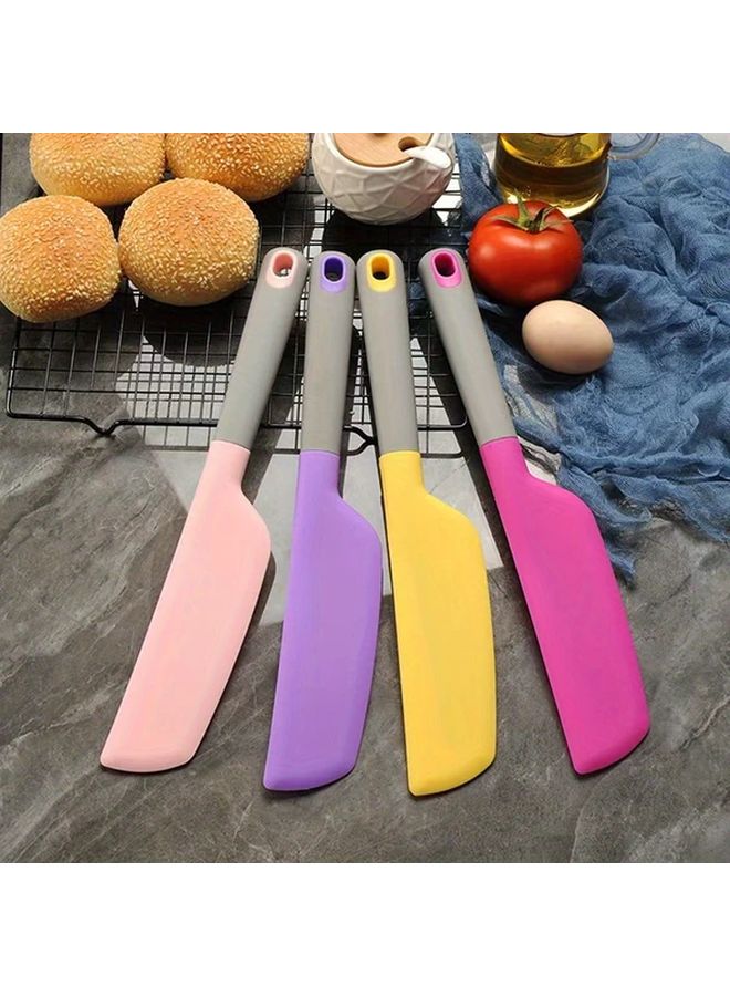 ملعقة سيليكون وردية متعددة الاستخدامات لخبز الكيك، خلط الكريمة، فرد الصلصات، وتتبيل السلطة والمربى - Image 3