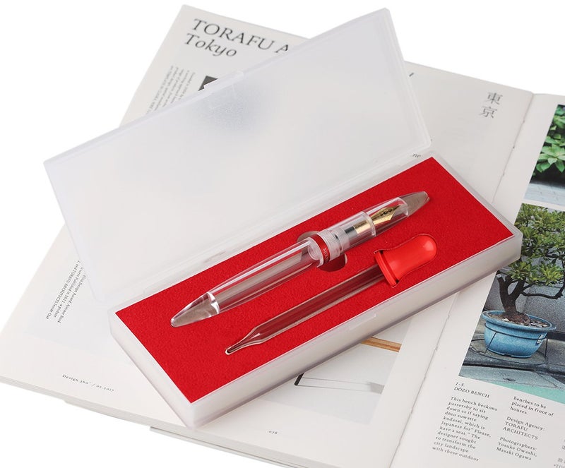 erofa MAJOHN M2 Transparent Eye Dropper Filling Fountain Pen Large-Capacity Ink Storing, Extra Fine Nib Writing Calligraphy Pen Gift Set for Office/Business/Student/Signature - Image 3