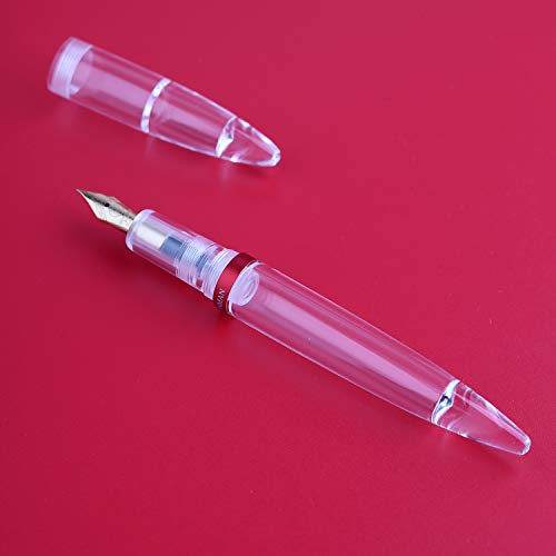 erofa MAJOHN M2 Transparent Eye Dropper Filling Fountain Pen Large-Capacity Ink Storing, Extra Fine Nib Writing Calligraphy Pen Gift Set for Office/Business/Student/Signature - Image 5
