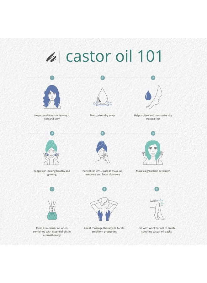 Home Health Castor Oil8 Fl Ozconditioning Oil For Body Skin & Browsnongmo Usdacertified Organiccold Pressedsolvent & Hexane Free - Image 5