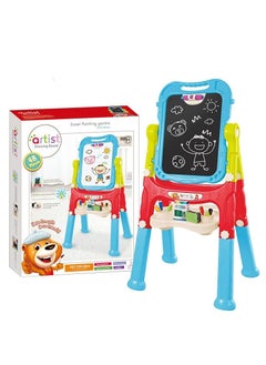 XICEN Rotatable Double Sided Easel for Kids Adjustable Magnetic Drawing Board Rotating Standing Art Easel with Painting Accessories for Children Boys Girls  - Image 2