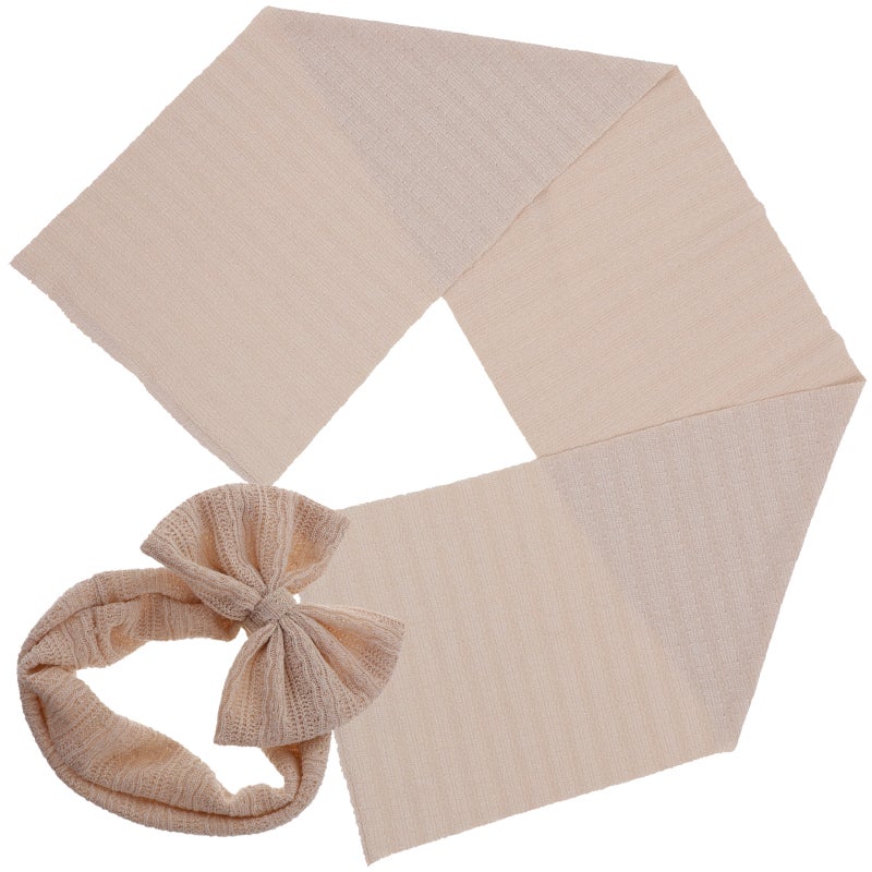 2 Sets Baby Swaddle Blanket and Headband Newborn Receiving Blanket for Baby Boys Girls - Image 5
