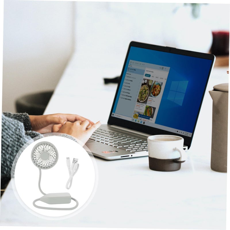 USB Rechargeable Portable Handheld Crib Fan with Flexible Tripod Speeds for Car Seat Camping Office Home - Image 2