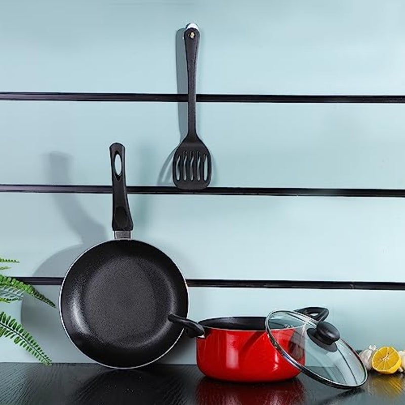 8 Piece Non Stick Cookware Set DC2912 ceramic halogen gas hotplate Aluminum Body With 3 Layer Non Stick Coating, CD Bottom, Bakelite Handles Includes Casserole, Fry Pan, Nylon Turner PFOA Free - Image 2