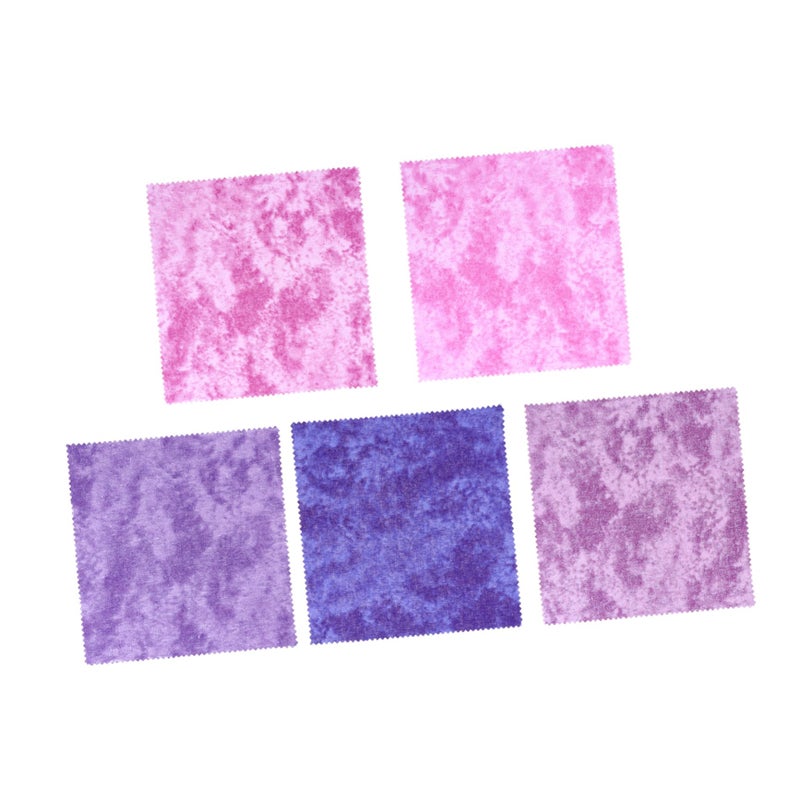 Organic Cotton Fabric Panels For Quilting DIY Patchwork Embroidery Cloth Set 5 Sheets - Image 2