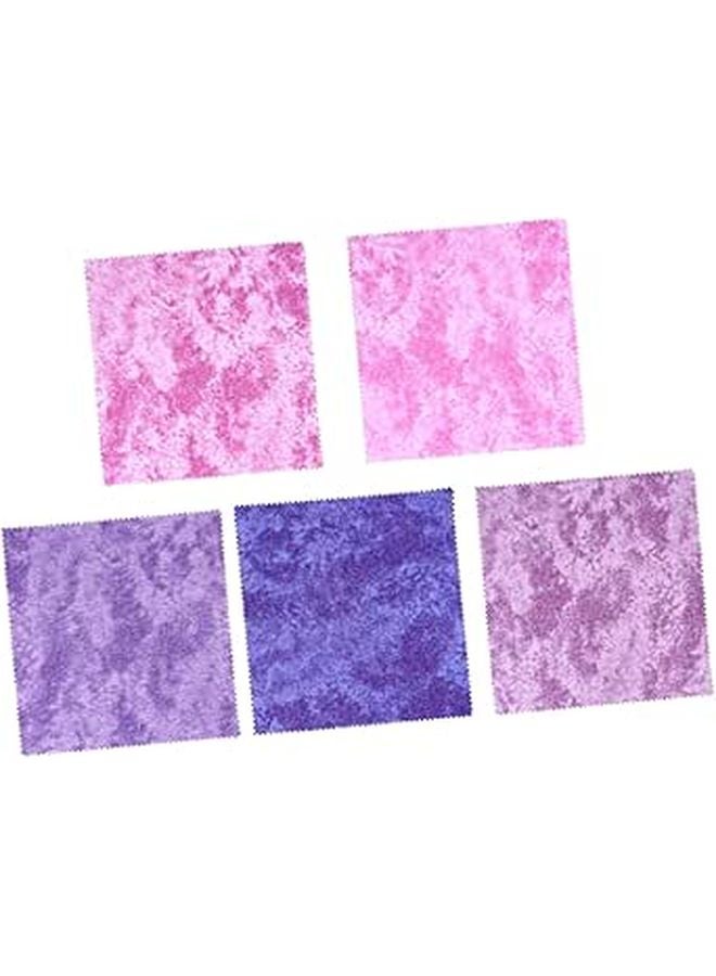 Organic Cotton Fabric Panels For Quilting DIY Patchwork Embroidery Cloth Set 5 Sheets - Image 1