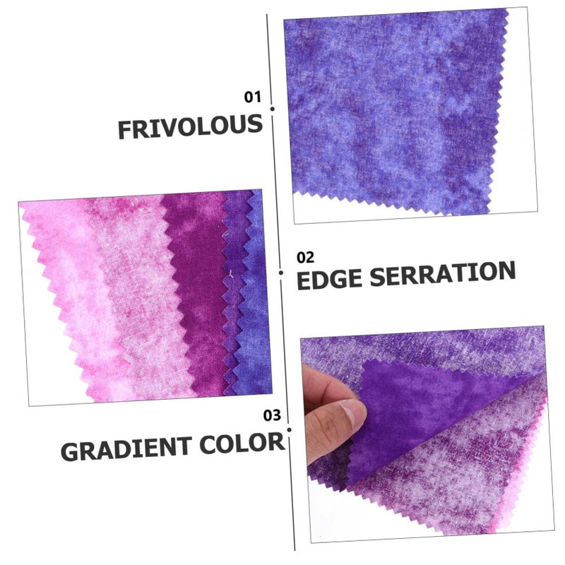 Organic Cotton Fabric Panels For Quilting DIY Patchwork Embroidery Cloth Set 5 Sheets - Image 5