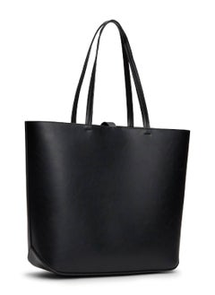 Women's Essential Metal Logo Tote - Faux Leather, Black - pzsku/ZD4503B2007638CE6E12FZ/45/_/1724216631/533122f3-7caa-4e0c-8370-518f147b06ad