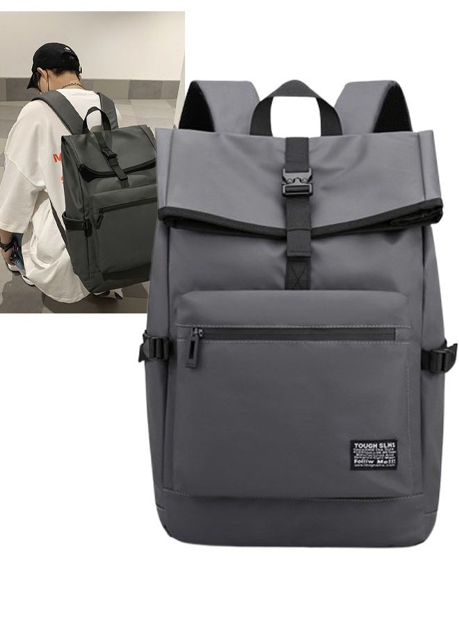 VUCATIN Laptop Backpack Business Backpak for Men Light-weight Stylish College Backpack Water-resistant Durable Travel Daily Use Leisure Bag (Grey)  - Image 1