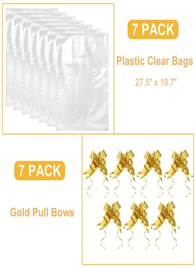 DEAYOU 6 Pack Baskets for Gifts Empty, 10" x 8" Sturdy Cardboard Market Tray with Handle, Paper Gift Baskets Kit To Fill with Wrap Bags and Gold Pull Bows for Easter, Christmas, Birthday, Black Plaid - Image 3