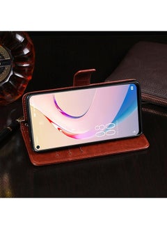 IDEWEI Crazy Horse Texture Horizontal Flip Leather Case with Holder & Card Slots & Wallet For Oukitel C21 Pro  - Image 5