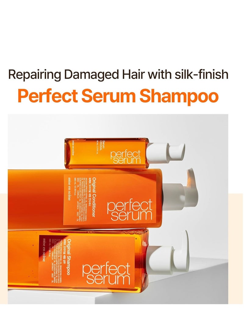 Mise En Scène Mise En Scene Perfect Serum Original Shampoo For Damaged Hair - KoreanShampoo with Moroccan Oil, Jojoba Seed, Damage Care MoroccanOil HairProducts | 22.99 Fl Oz  - Image 3