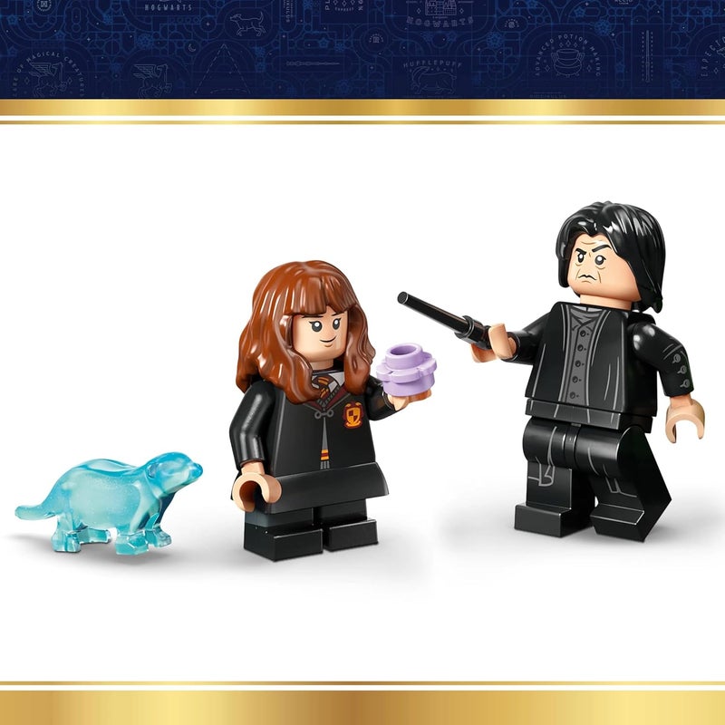 LEGO Harry Potter Cauldron: Secret Potions Classroom Toy - Desk or Bedroom Decor DIY Kit with Collectible Patronus & Hermione & Snape Minifigures - Gift for 10+ Year Old Girls & Boys - 76464 - Image 5
