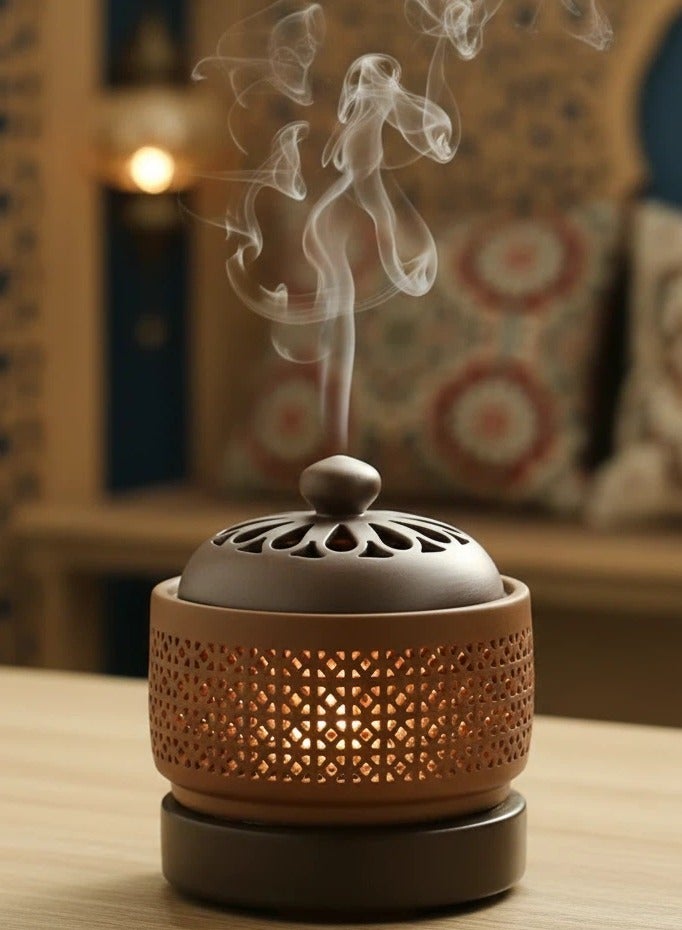 Bluejw ‎Ceramic Electric Incense Burner Electronic Aroma Diffuser