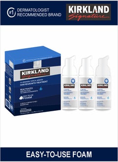 Kirkland Signature 5% Minoxidil Topical Foam – Effective Hair Regrowth for 3 Months  - Image 3
