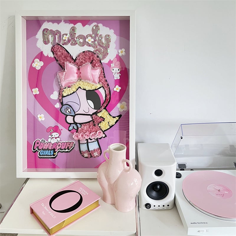 Tanabata Birthday Gift For Girlfriend Creative Flying Little Policewoman Kulomi Eternal Flower Po Frame Living Room Ornaments - Image 2