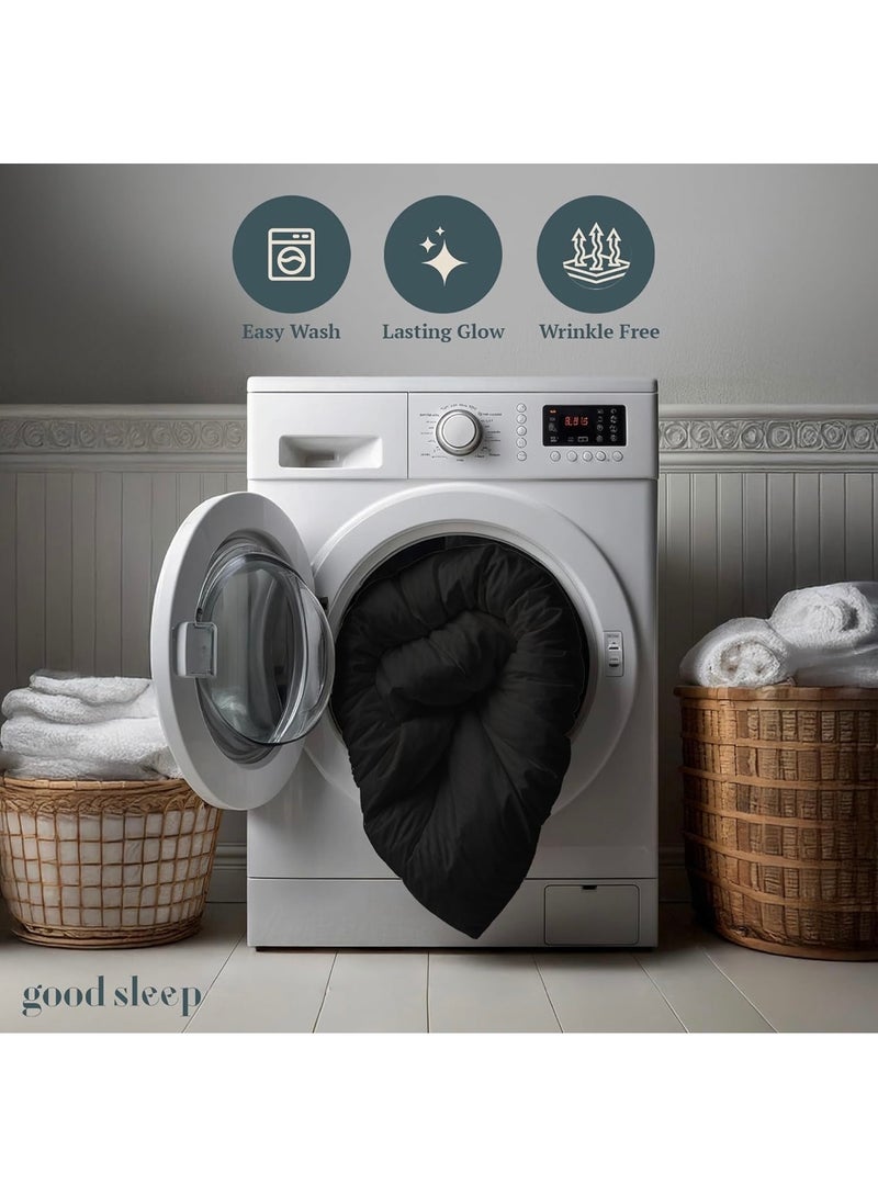 طقم ملاءات سرير مسطحة من 3 قطع بنقشة هندسية تجريدية، مقاس كينج، طقم أغطية وسائد يتضمن ملاءة سرير واحدة ووسادتين - Image 4