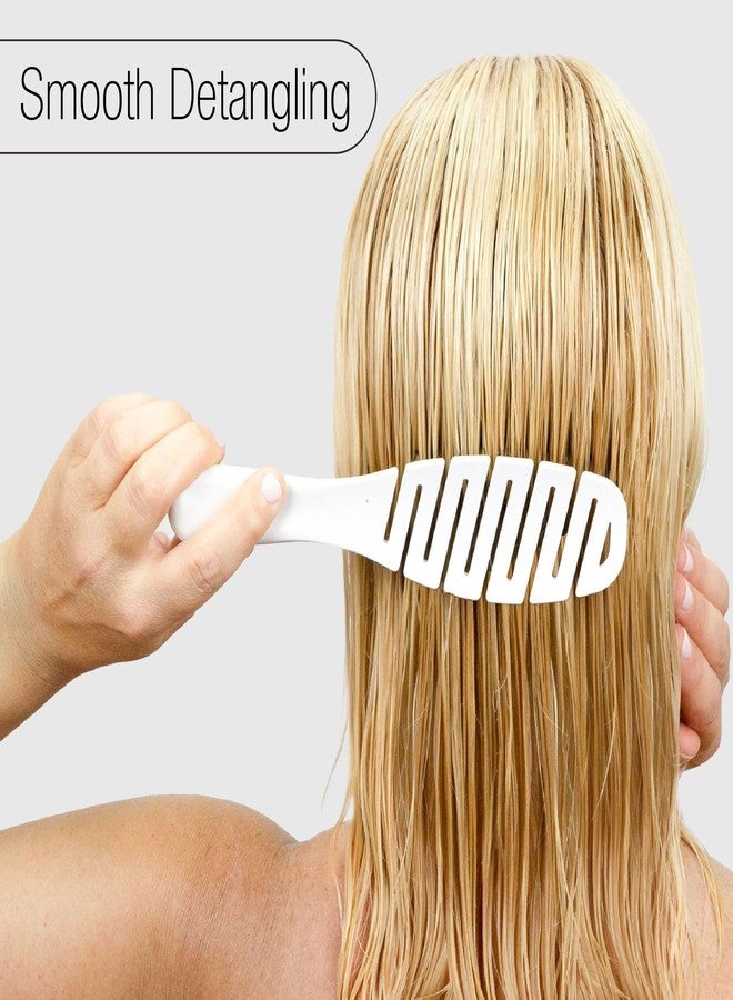 Calista Tools SMOOTHIE Brush Pink, Flexible Vented Detangler Brush for Women, Wet & Dry Hairbrush for Pain-Free Styling, Breakage Reducing Hair Brush for All Hair Types, Smoothing & Detangling Brush - Image 4
