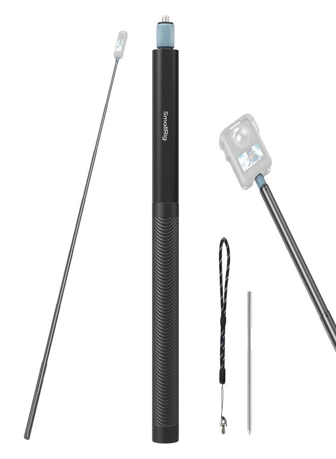 SmallRig Extended 150cm/59in/4.9ft Invisible Selfie Stick for Insta360 X5/X4/X3, for DJI OSMO 360, Portable 360 Camera Stick Pole with 1/4"-20 Screw/Hole, Stake, Wrist Strap, Anti-Slip Handle - 5270 - Image 1